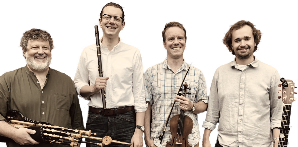 Group shot of the Vacationland Ceili Band